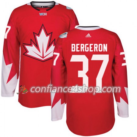 Adidas Maillot de Hockey Canada Patrice Bergeron 37 Coupe du monde de hockey sur glace 2016 Rouge - Homme